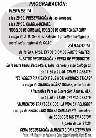 Jornadas Alimentaci�n Alternativa